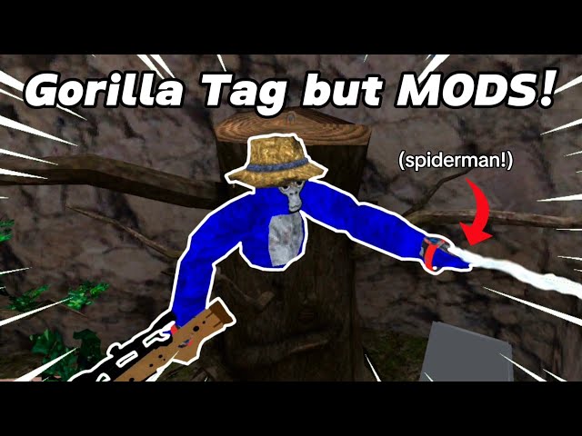 This game is Gorilla Tag with MODS! (Restart Runners)