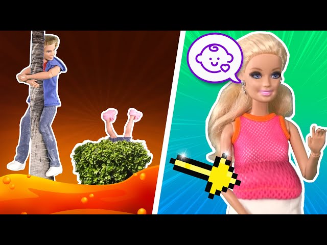 Barbie - The Floor is Lava Challenge and Barbie's Baby Surprise | Ep.122