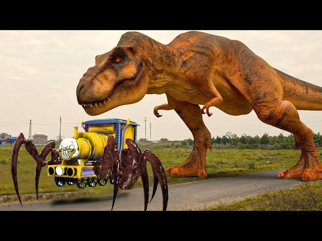 New Hollywood Movie (2024) Dinosaur Attack | T-rex Vs Anaconda | Jurassic Park| Dinosaur