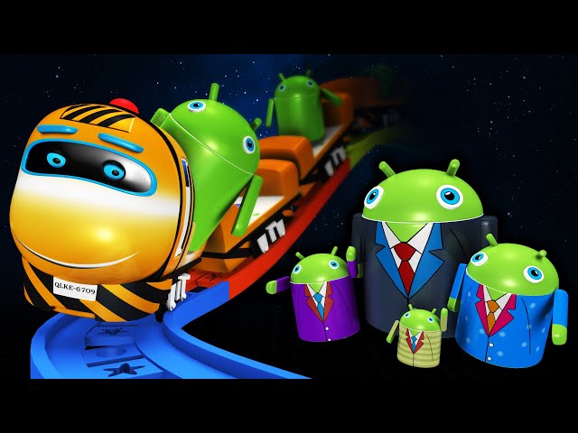 Cartoon Android City - Choo Choo Cartoon Android Fun for Children Kids - Toy Factory Train Cartoon