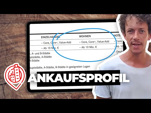 Ankaufsprofil: Immobilien Investment Kriterien + Beispiel PDF