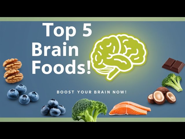 Top 5 Foods for a Healthier Brain | Boost Your Brain Power! 🧠💡