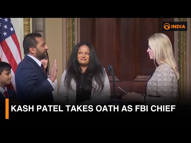 Kash Patel takes oath as FBI chief & More updates | DD India Live