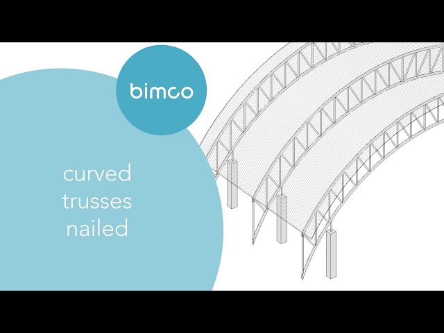 Curved Roof Trusses - bimco Revit 3D Modelling Training Tutorial