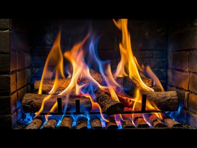 🔥 Cozy Fireplace 4K (12 HOURS). Fireplace with Crackling Fire Sounds. Crackling Fireplace 4K ASMR