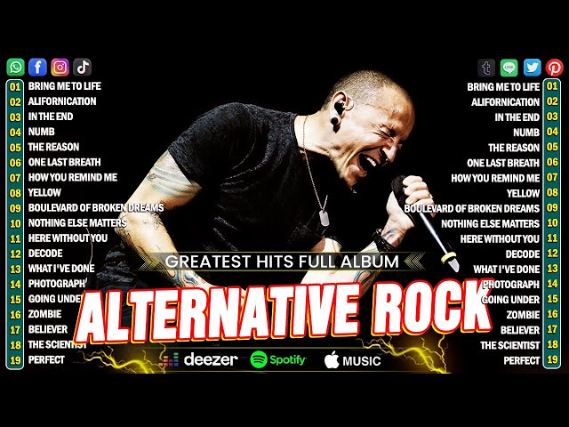 Alternative Rock 2000s Complication💥Linkin park, Creed, AudioSlave, Hinder, Evanescence, Nickelback