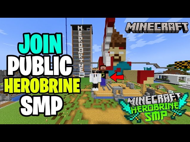 ⛏️ Join Herobrine Smp Public Server For Minecraft 🏆 | Java + PE | 24/7 Online | Free To Join 📢