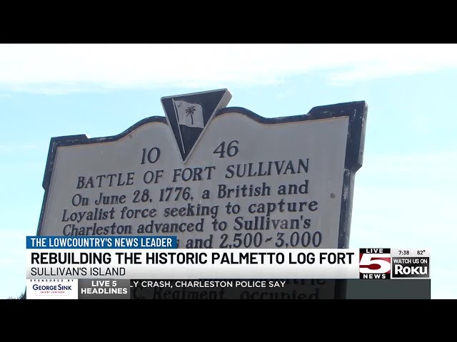 VIDEO: Walk through history: Rebuilding the infamous Sullivans Island Palmetto Log Fort