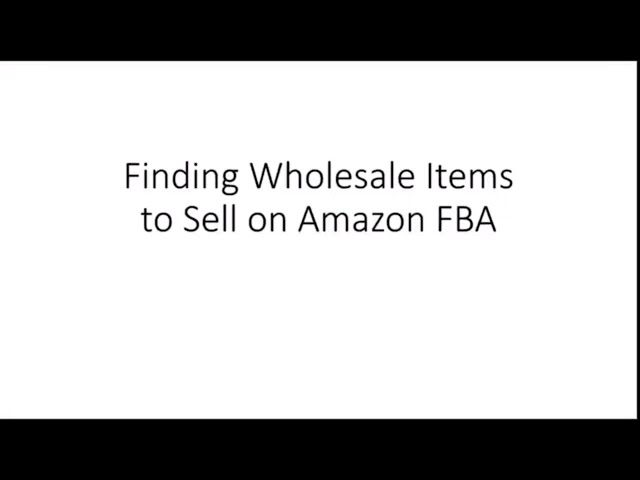 Scanning a Catalog to Find Wholesale Items to Sell on Amazon FBA