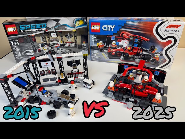 Better LEGO Pit Stop? Speed Champions (Then) vs City (Now)