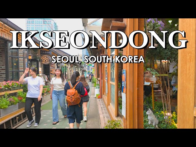 Ikseon-Dong Alley Way Tour | Seoul, Korea | 4K HDR City Ambience Sounds