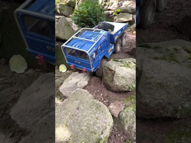 RC OFFROAD MAN KAT1 6X6 TRIAL TRUCK AUF DER EUROPAMEISTERSCHAFT IM SCALE TRAIL PARK WALDASCHAFF