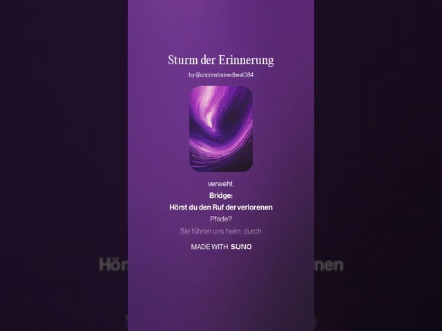 🎶 "Sturm der Erinnerung" – Ein hypnotischer Synthwave-Hit, der dich in die Unendlichkeit trägt! 🌌✨