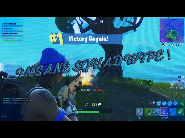 Insane Squad Wipe! (Fortnite Highlights) @MR3TEKKERS