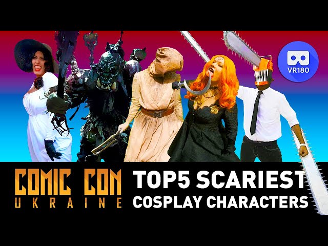 VR180 3D. TOP5 scariest cosplay characters. ComicCon Ukraine 2021