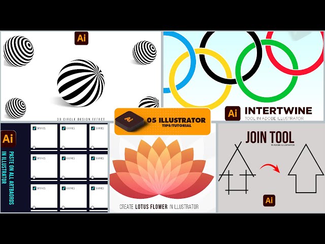 5 Illustrator Tutorial and tricks in a single video | Beginners Tips & Tricks | Tips & Tutorials