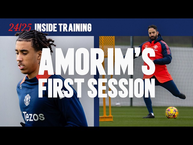 Inside Ruben Amorim's First Training Session! 🤩