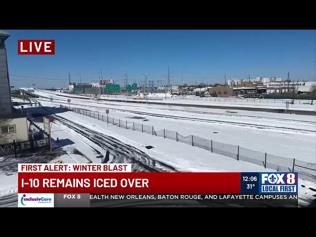 I-10 remains iced over