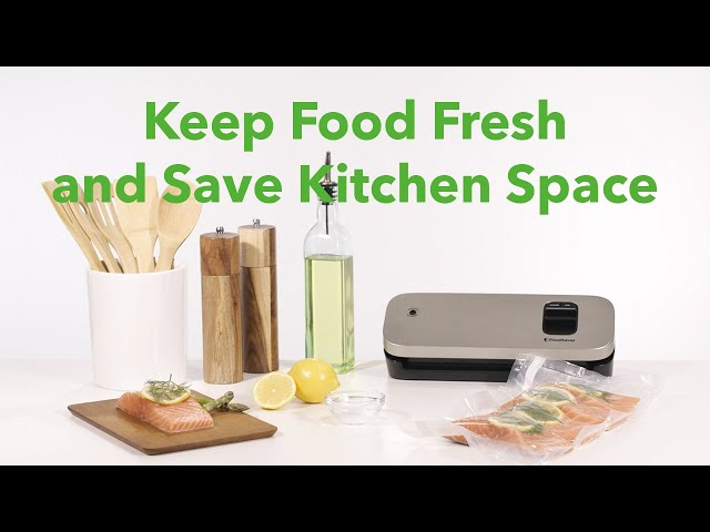 Keep Food Fresh and Save Kitchen Space with the Compact FoodSaver Vacuum Sealer