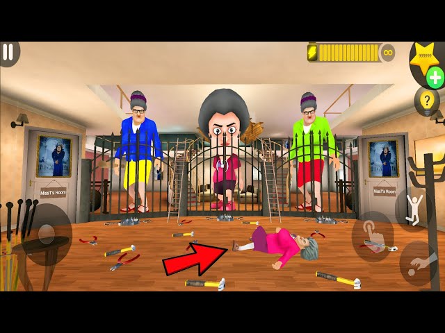 Scary Teacher 3D Giant Characters Chapter Update Funny Episode Troll Miss T All Day!