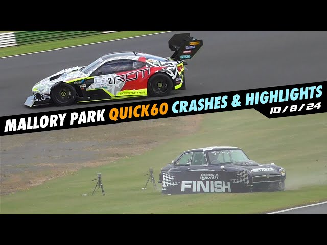 Mallory Park Crashes/Highlights, Quick60 Challenge ft Hillclimb Monsters, 10/8/24