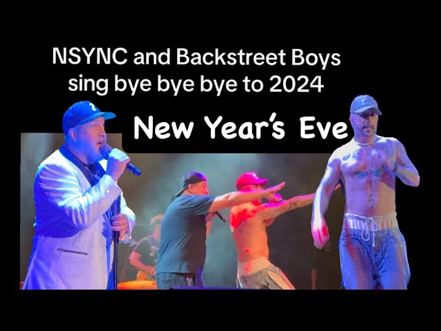 Joey Fatone and AJ McLean New Year’s Eve house of blues concert #nsync #bsb