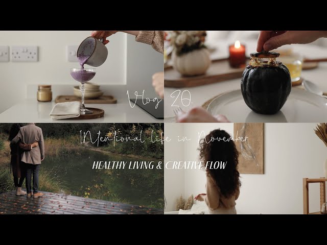 Autumn Slow Living & Daily Routines | Aesthetic Lunch Idea | New Finished Painting | Silent Vlog