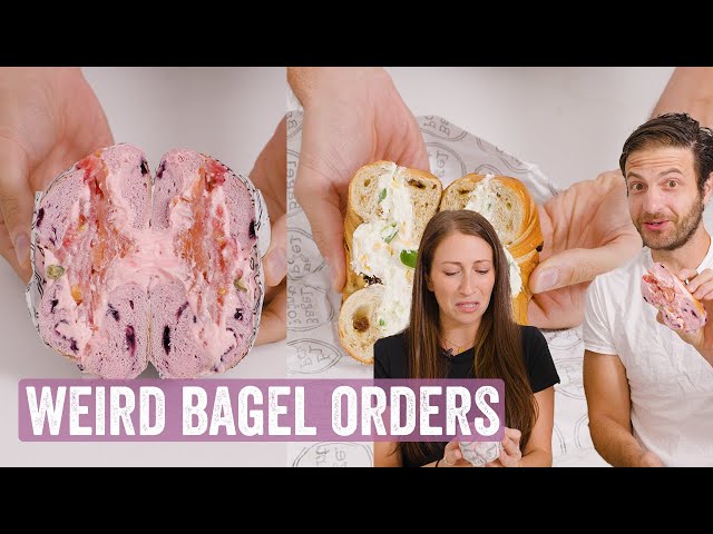 Tasting Your Weirdest Bagel Orders Round 2 | Jeremy Jacobowitz