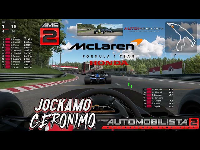 McLaren Honda MP4/6 | Spa Francorchamps | Automobilista 2 | Clip 01 of 04 | #4K