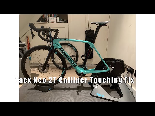 How To Stop Bianchi Oltre XR3 Disc Break Calliper Touching Neo Tacx 2T Fix