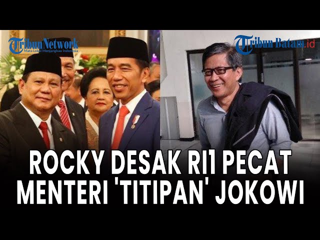 🔵[LIVE] Rocky Gerung Desak Prabowo Pecat Menteri 'Titipan' Jokowi: Reshuffle Harus Segera Dieksekusi