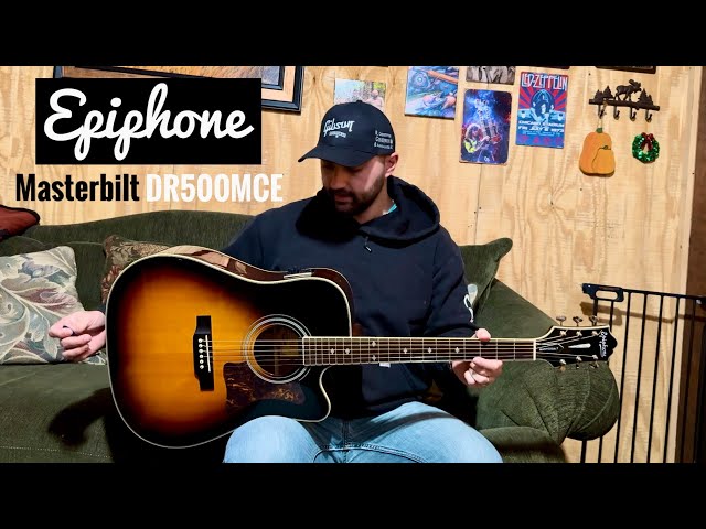 Epiphone Masterbilt DR500MCE Acoustic Guitar Review