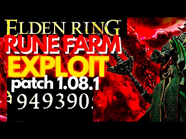 Elden Ring - Rune Farm  500k exploit! Patch 1.08 New!