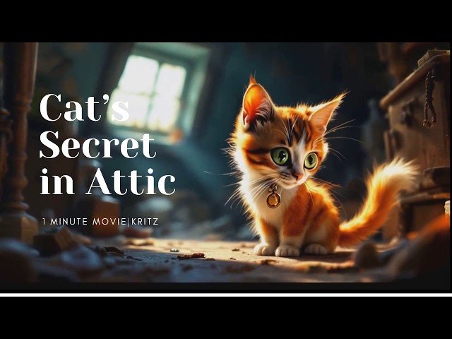 Cat's Secret in Attic | 1-Minute Movie | 3D Animated