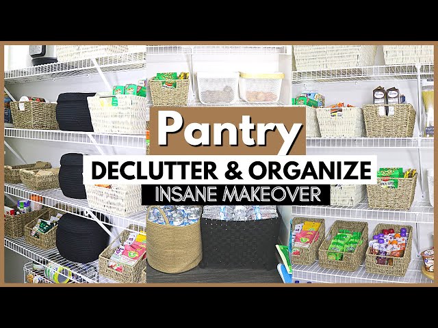 INSANE PANTRY MAKEOVER! PANTRY ORGANIZATION | HOW TO ORGANIZE YOUR PANTRY 2021