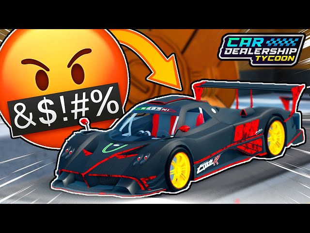 We Screwed Up.... Why Everyone HATES The New PAGANI Update In Car Dealership Tycoon