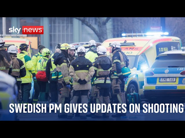 Swedish PM gives updates after school shooting