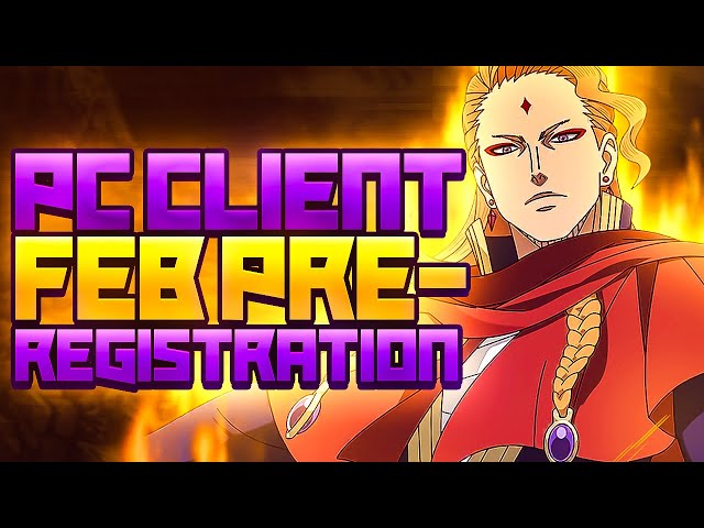 PRE REGISTRATION DATE + PC CLIENT ANNOUNCED FOR BC MOBILE! | Black Clover Mobile