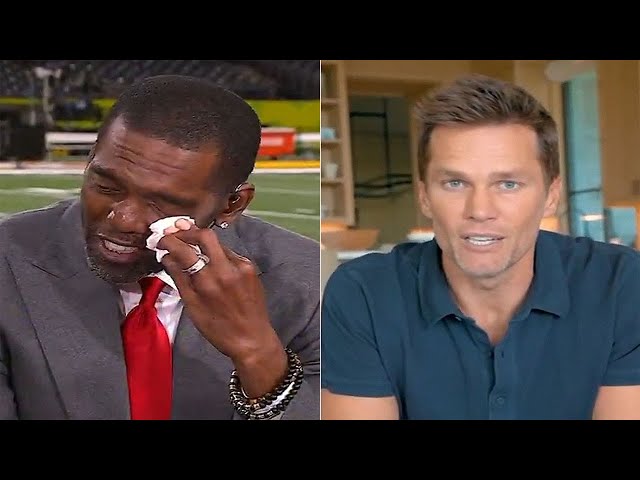 "Randy Moss Tears Up During ESPN Return After Video Message from Tom Brady and More"