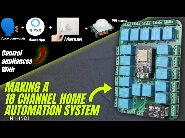 How to Make a Complete 18 Channels Smart Automation Home System With Amazon Alexa | Hindi/Urdu