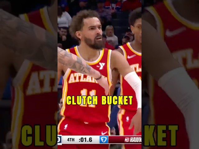 Trae Young drops a Clutch Bucket against the Pistons. #shorts #trending #viralshorts