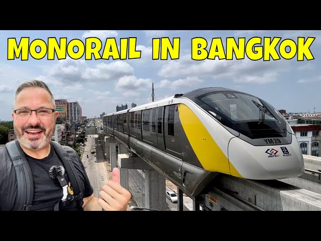 How To Explore BANGKOK On The NEW MRT Yellow Line Monorail