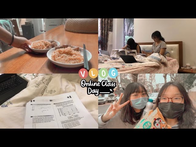 một ngày học online của mình | an online school day in my life