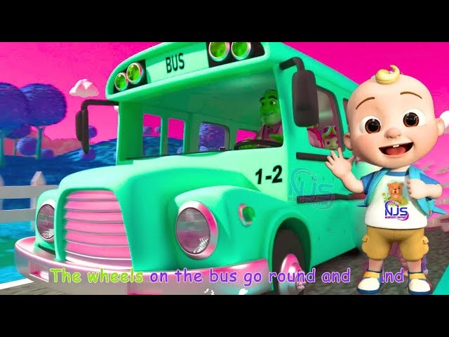 Wheels on the Bus | Nursery Rhyme | Fun Kids Songs & Videos | Sing Along!