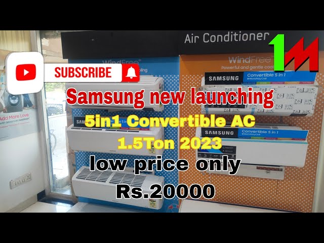 Samsung  5in1 convertible AC 2023 low price.20000 series #samsung#samsungindia #vairal