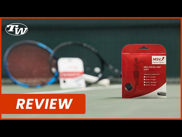 MSV Focus Hex Soft Tennis String Review: 6-sided soft string great as a hybrid or in a full bed!