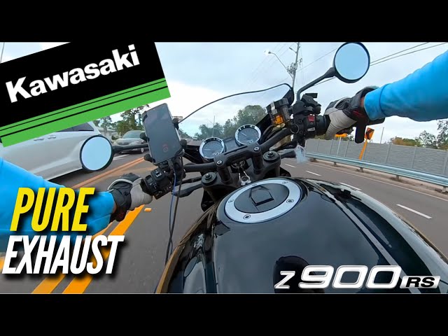 Best Motorcycle Exhaust Sound | Kawasaki Z900 RS Cafe [4K]