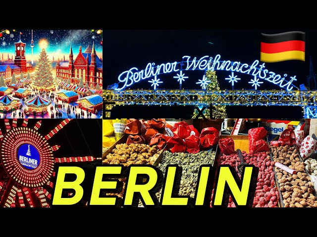 🎄BERLIN, GERMANY Explore the Magical Christmas Market at Rotes Rathaus, Berlin! 🎄Walking Tour 2025