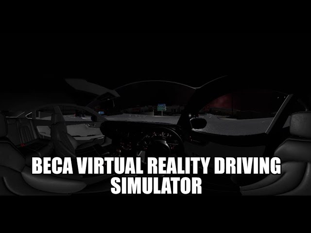 Beca Virtual Reality Driving Simulator - Auckland State Highway at Night (look around with mouse)