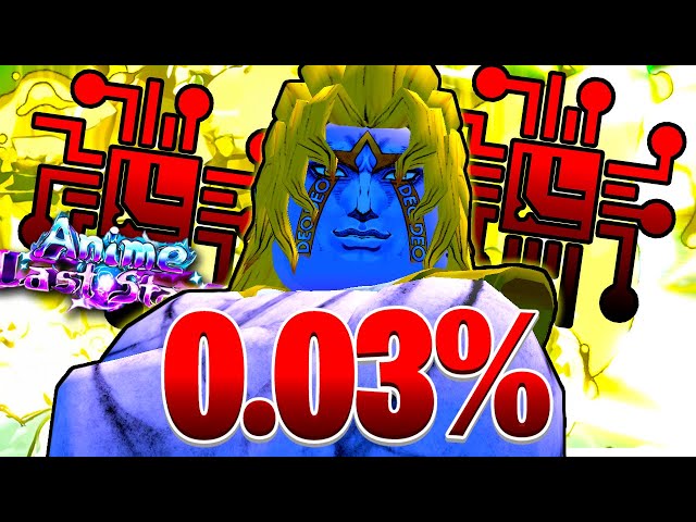 Getting The *New* 0.03% DIO OVERHEAVEN In The Anime Last Stand Jojo Update!